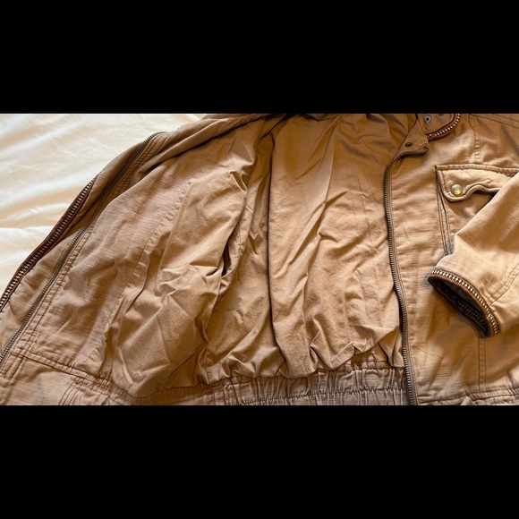 Free People Mauve Bomber Jacket - Picture 4 of 5